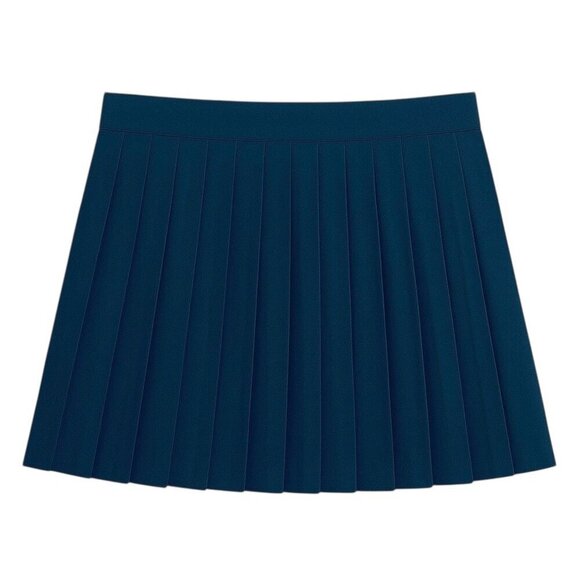Abercrombie & Fitch Dresses & Skirts - ABERCROMBIE & FITCH Navy Pleated Skort Mini Skirt, Size XL - NWT